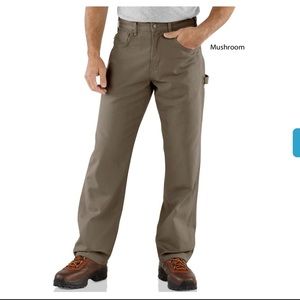 Men’s Carhartt Canvas Carpenter Jean Mushroom